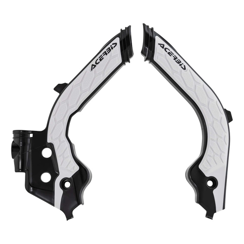 Protections de Cadre ACERBIS X-GRIP Noir / Blanc â   Gasgas ECF / MCF