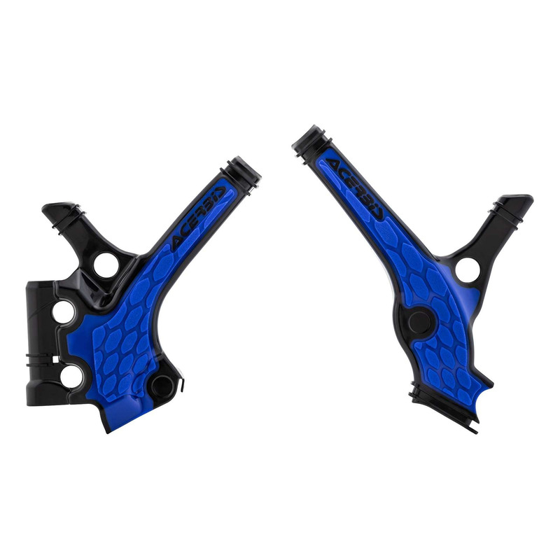 Protections de Cadre ACERBIS X-GRIP Noir / Bleu – Yamaha 85 YZ 19-21