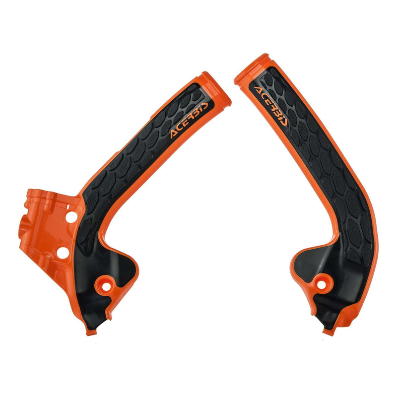 Protections de Cadre ACERBIS X-GRIP Noir / Orange – KTM 85 SX 18-24