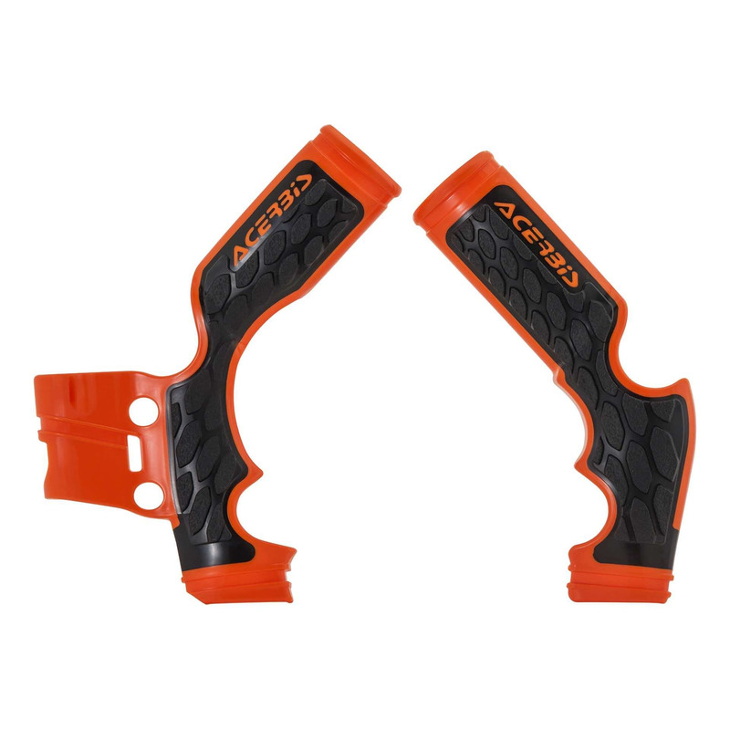 Protections de Cadre ACERBIS X-GRIP Orange / Noir – KTM 65 SX 14-23