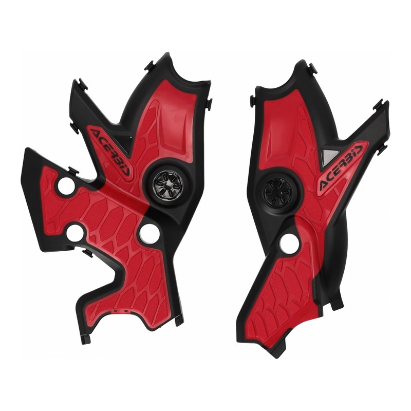 Protection de cadre Acerbis X-Grip Yamaha 700 Ténéré 19-23 Noir/rouge Brillant