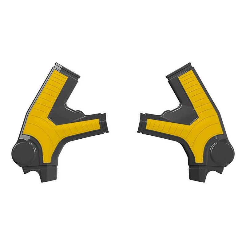 Protections de Cadre Rtech Bi-MatiÃ¨re Jaune / Noir pour Surron Ultra-