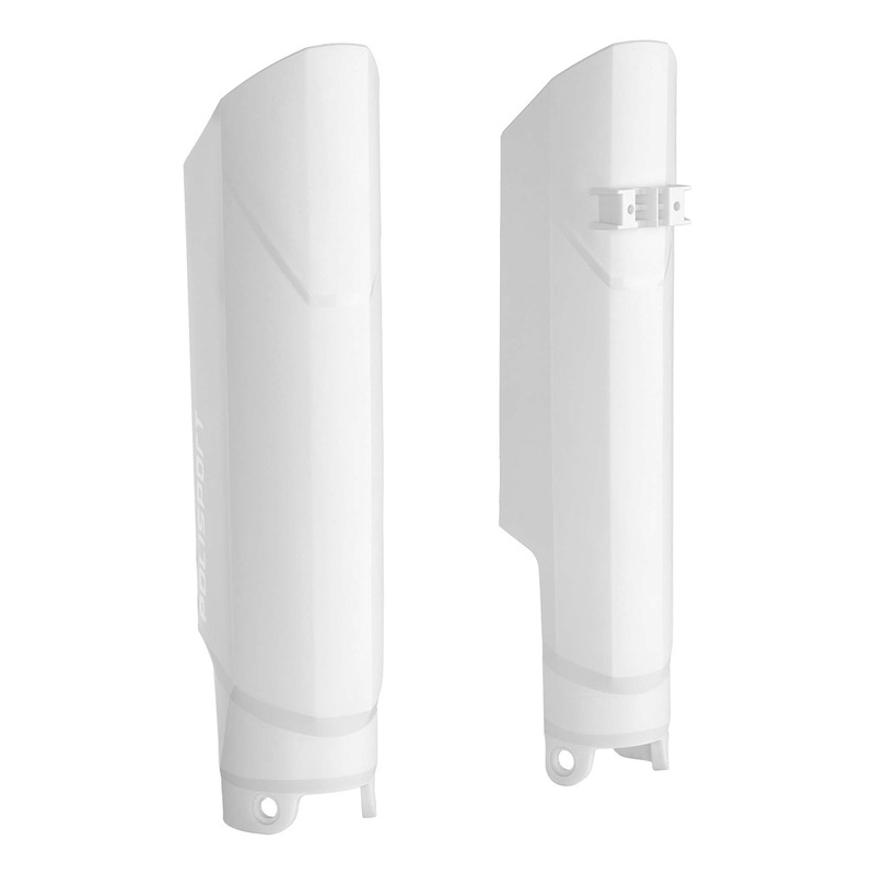 Protections de Fourches POLISPORT Full Wrap Blanc pour KTM SX / SXF 08-14