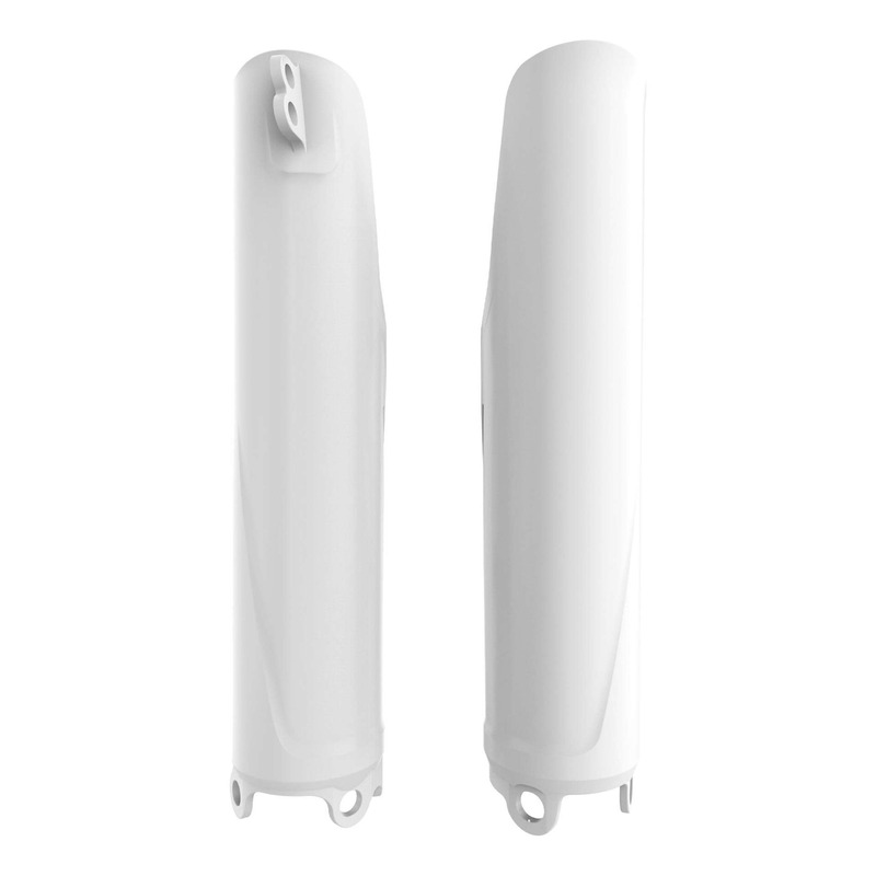 Protections de Fourches POLISPORT Type Origine Blanc - Honda 250 / 450 CRF-R 19-25