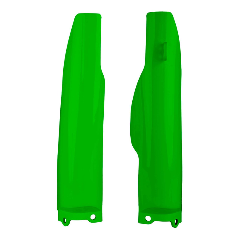 Protections de fourches Polisport type origine vertes Kawasaki KX 250