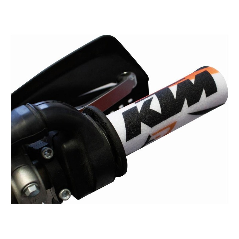 Protections de poignées Blackbird Racing KTM orange/blanc