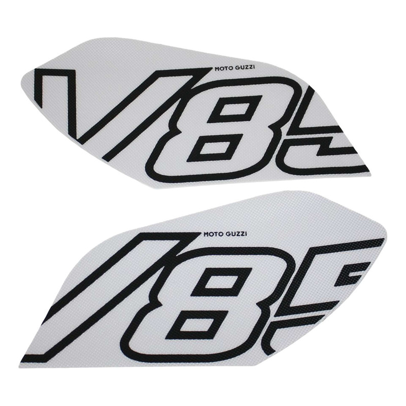 Protections latérales de réservoir d'essence blanc d'origine 2S002317 Moto Guzzi V85TT 850 2024-