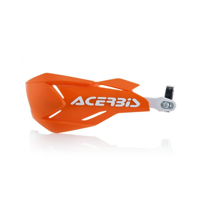Protège-mains Acerbis X-Factory Orange/Blanc Brillant