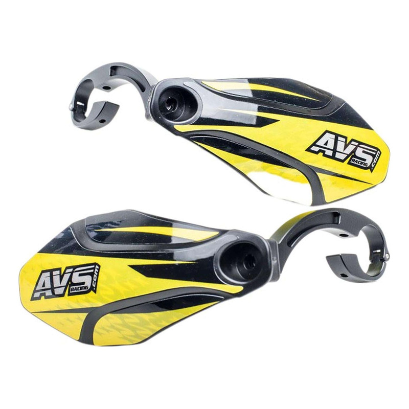 Protège-mains AVS Kit Déco Alu/Plastic noir & jaune
