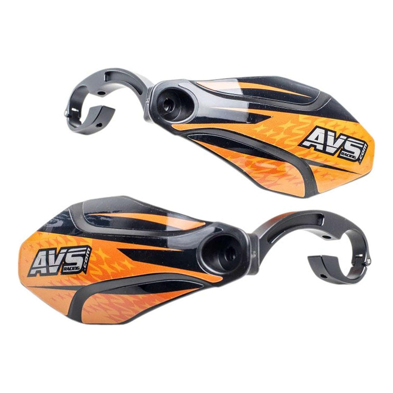 Protège-mains AVS Kit Déco Alu/Plastic noir & orange