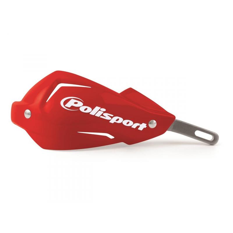 Protège-mains universel Polisport Touquet rouge CR – renfort alu