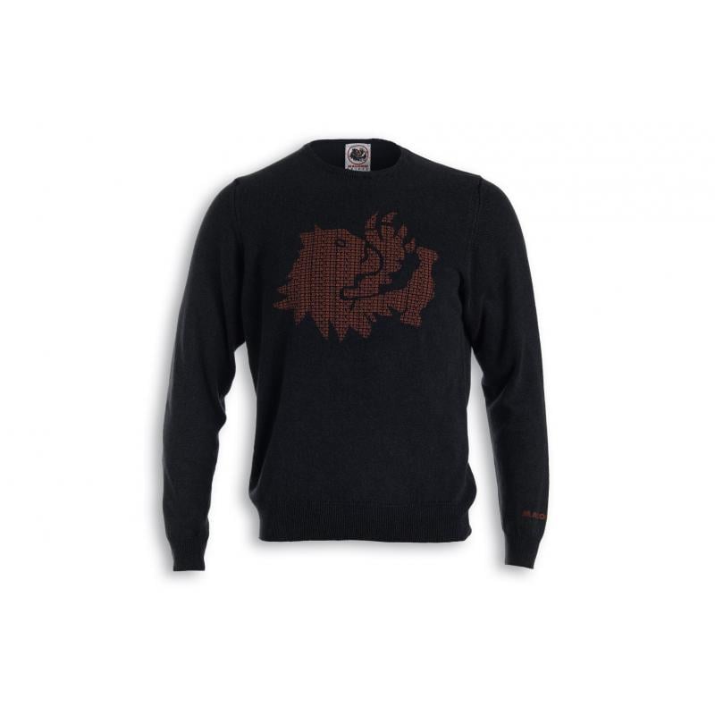 Pull Malossi griffe lion noir