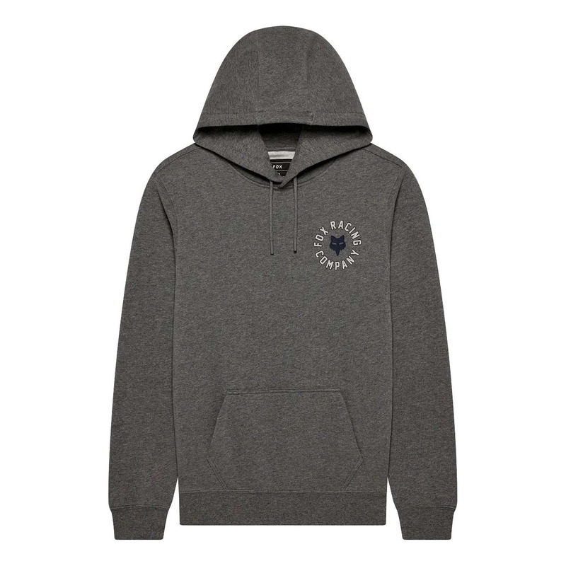 Pull polaire à capuche Fox Racing Beam gris graphite chiné