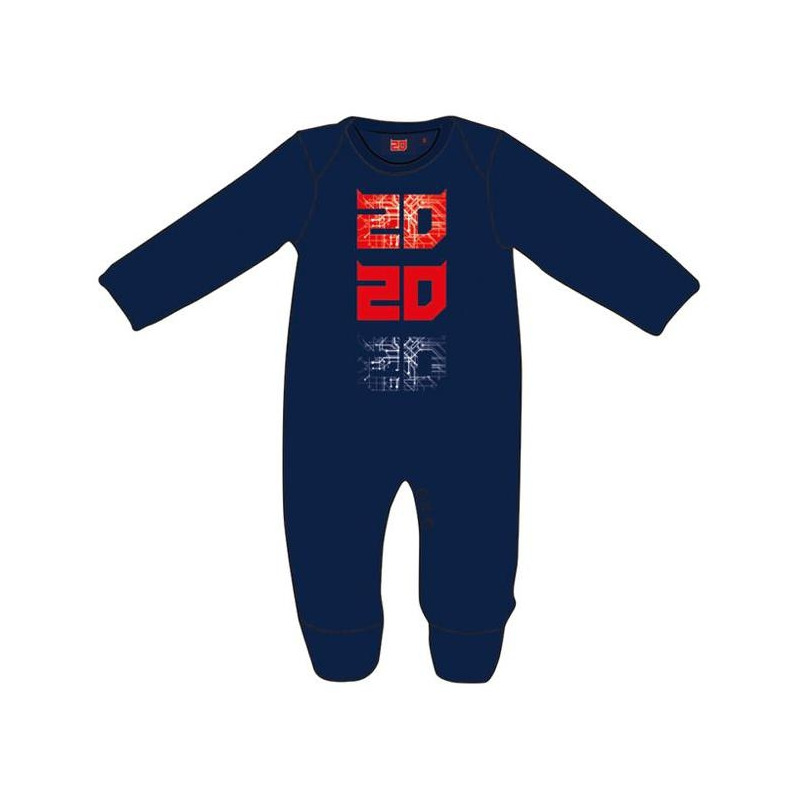 Pyjama bébé Fabio Quartararo Onesie 20 20 20 bleu/rouge