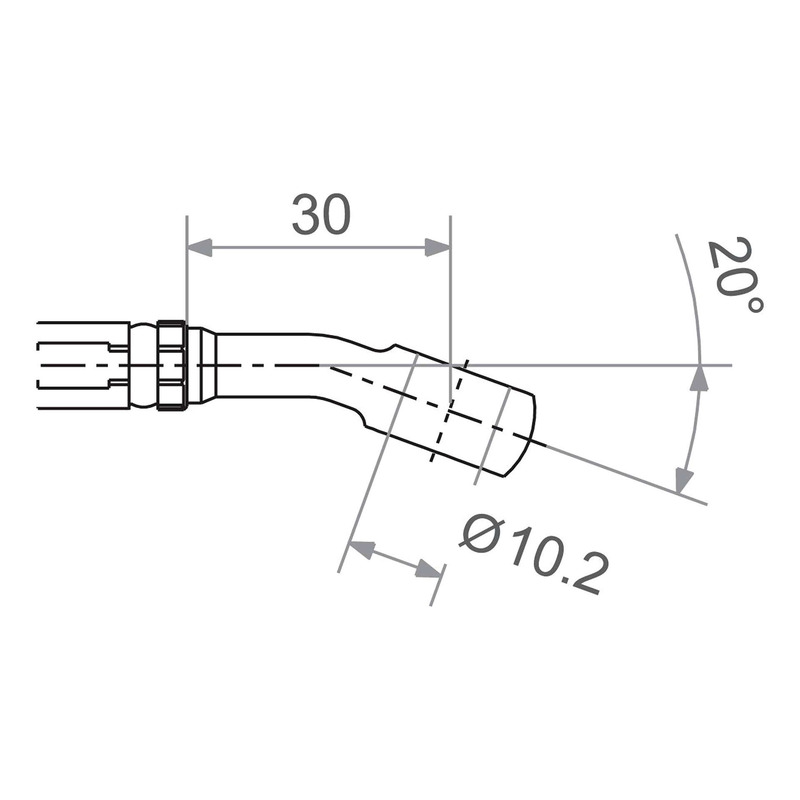 Raccord banjo TRW Varioflex M10 20° titane