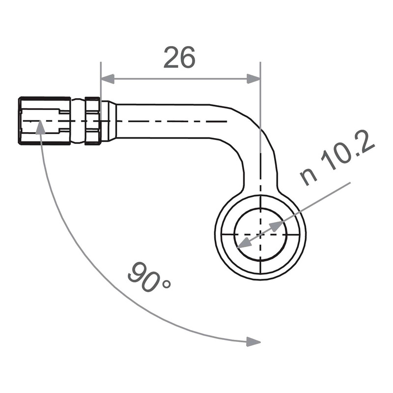 Raccord banjo TRW Varioflex M10 90° titane