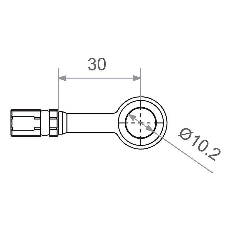 Raccord banjo TRW Varioflex M10 rouge