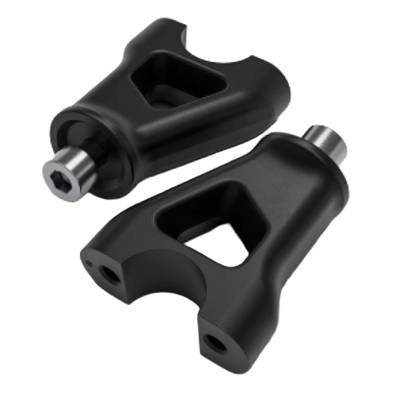Rehausse de guidon +10 mm en aluminium noir d'origine 2S002355 Aprilia Tuono V4 1100 2025