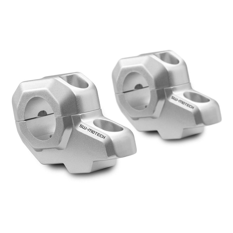 Réhausse de guidon SW-MOTECH guidon Ø28 mm alu + 30 mm recule de 22