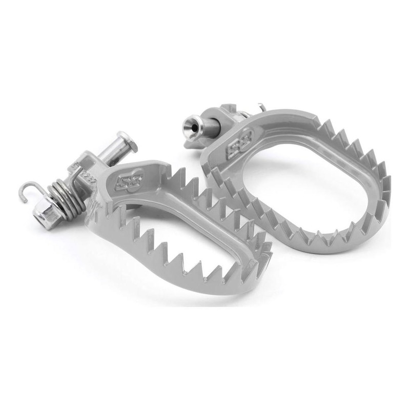 Repose-pied racing S3 Punk acier argent pour Sherco 125 SE-R / 250 SE-