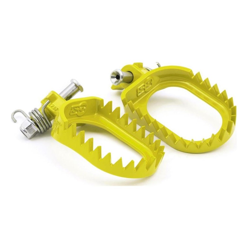 Repose-pied racing S3 Punk acier jaune pour Sherco 125 / 250 SE-R