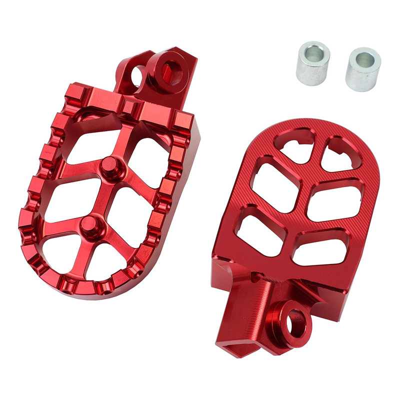 Repose-pieds en aluminium rouge Carenzi - Rieju MRT 50