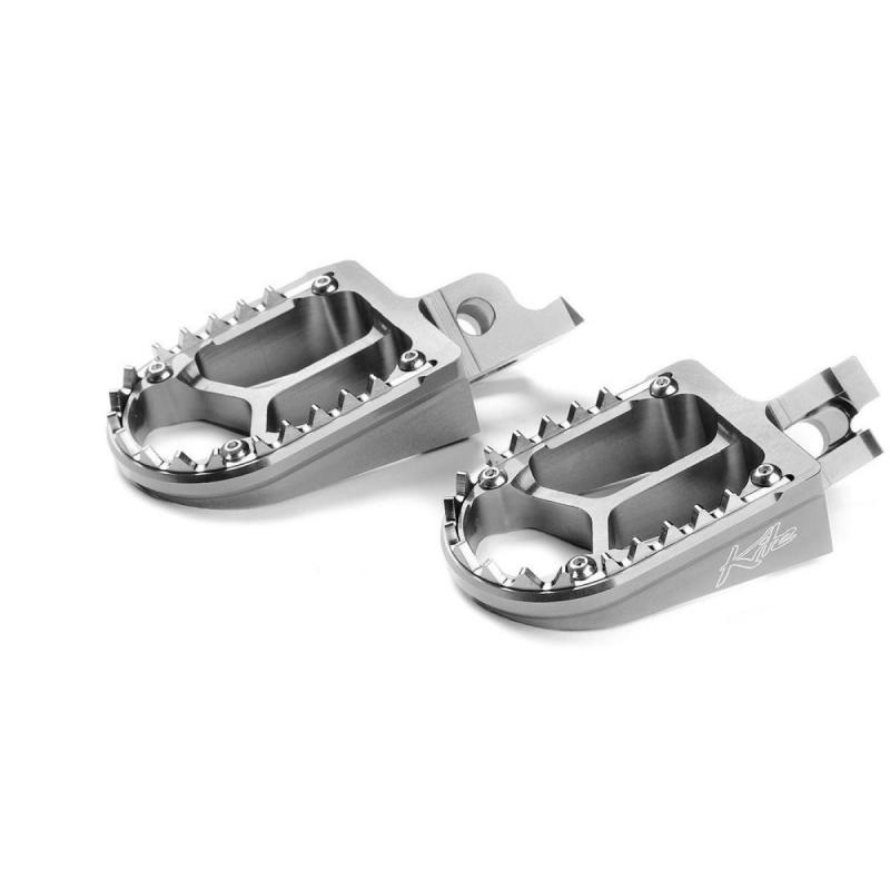 Repose pieds Kite Suzuki 250 RM-Z 07-09 argent