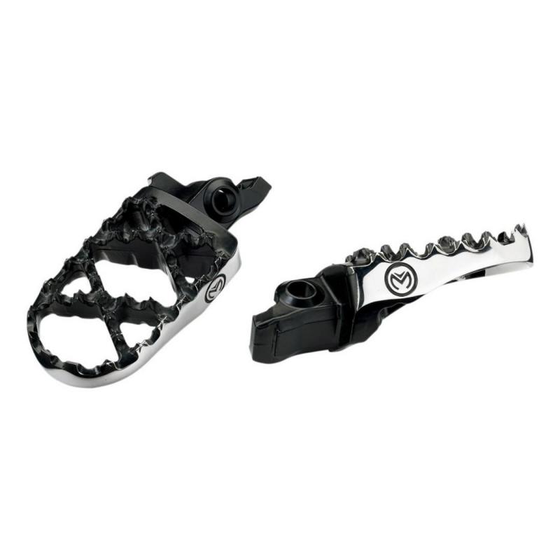 Repose-pieds Moose Racing Hybrid Kawasaki 450 KX-F 2006 inox