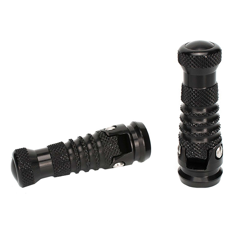 Repose-pieds pliables Gilles Tooling aluminium noir