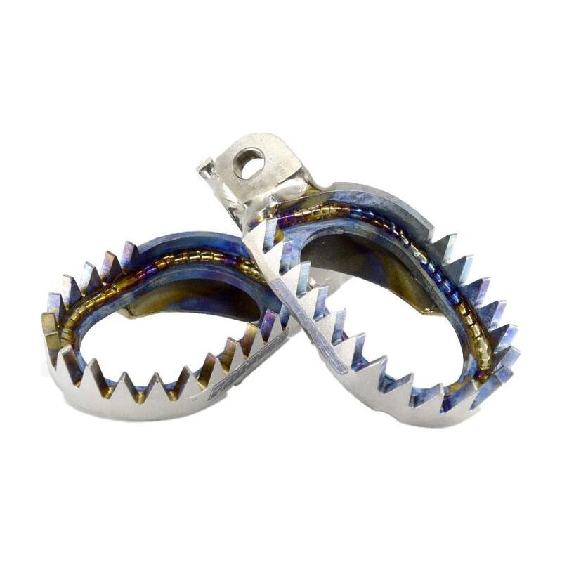 Repose-pieds Pro-Pegs - Titane Anti-boue - Kawasaki KX/KXF