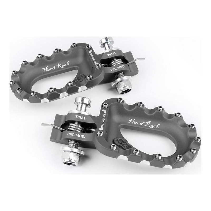 Repose-pieds titane racing S3 Hard-Rock alu pour Trial