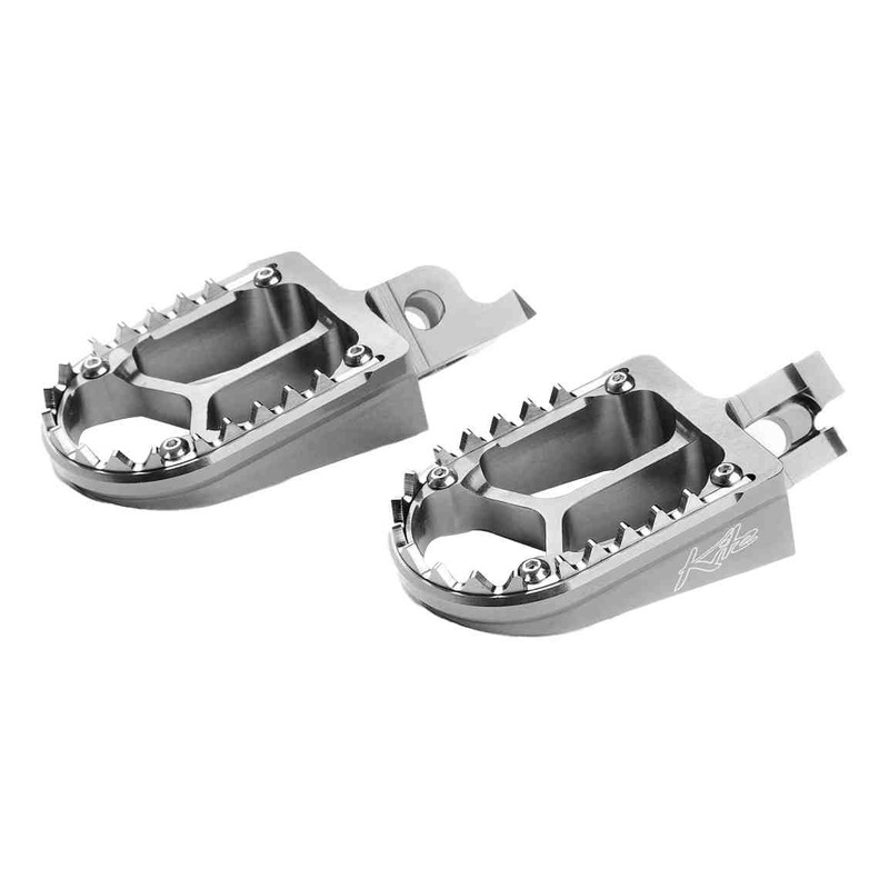 Reposes pieds aluminium Kite TT pour Kawasaki KXF 450 06-21