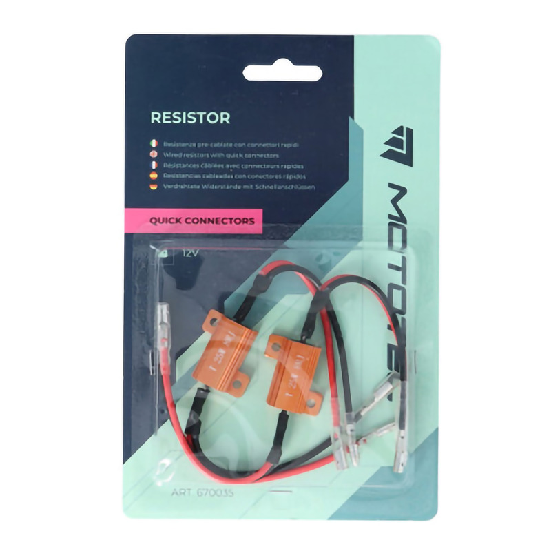 Résistance de clignotants pré-câblée 2PZ Mototec 12V 25W 6?
