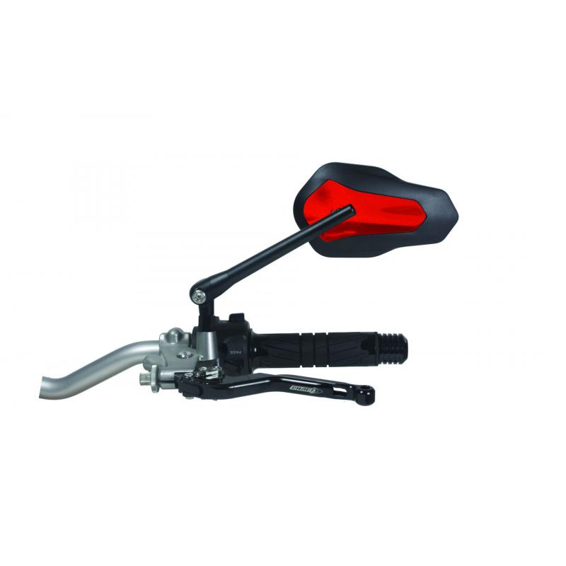 Rétroviseur Chaft Ziggy réversible M10 noir/rouge