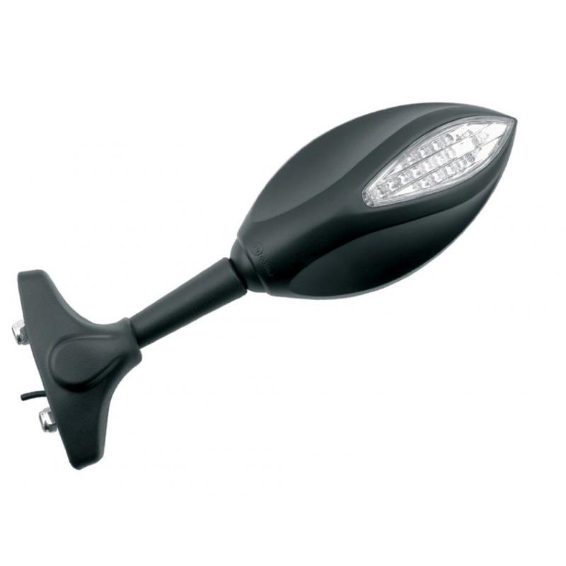 Rétroviseur de carénages réversible Vicma ovale noir avec clignotan