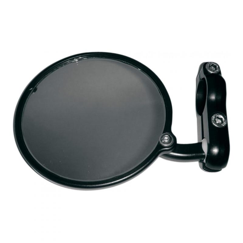 Rétroviseur latéral Gauche Hindsight miroir rond Ø76mm rabattable (seul) noir