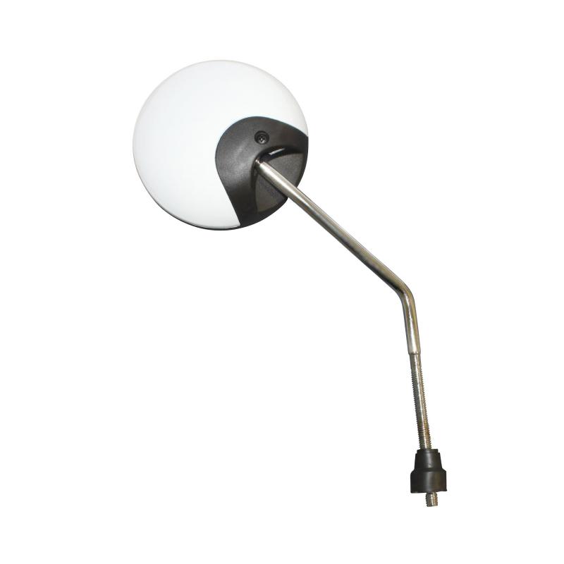 Rétroviseur Replay réversible rond noir/blanc tige chrome D.8