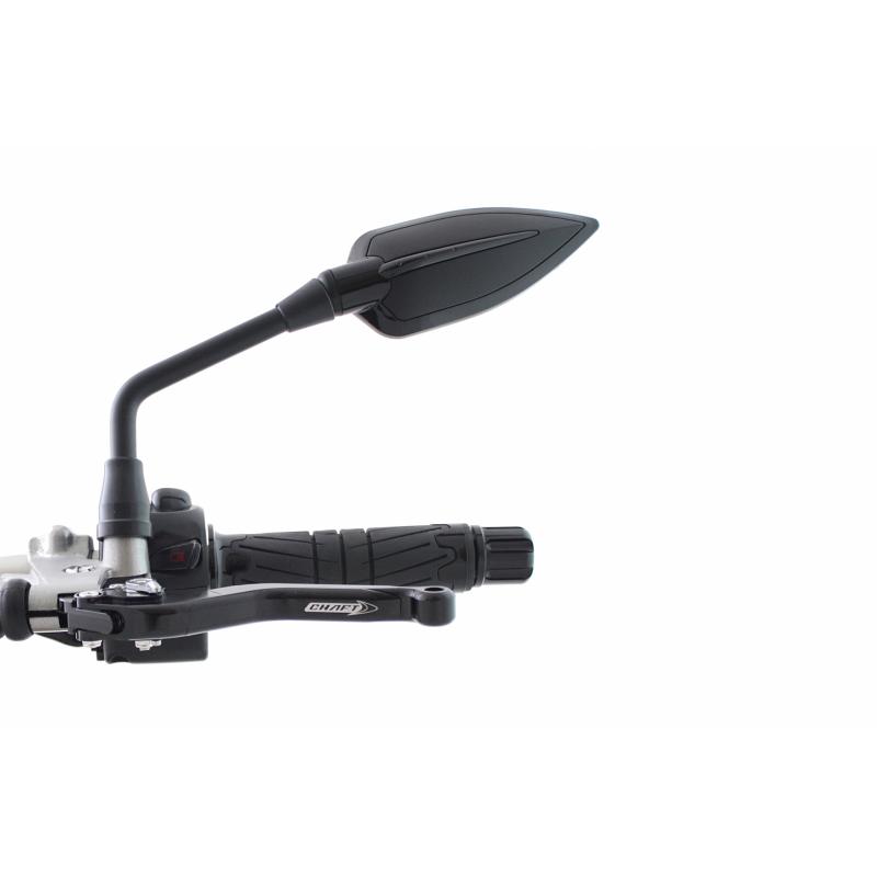 Rétroviseur réversible Chaft Factory noir mat/noir brillant