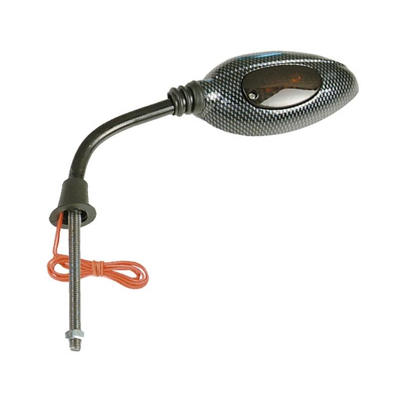 Rétroviseur Vicma gauche ovale carbone avec clignotant