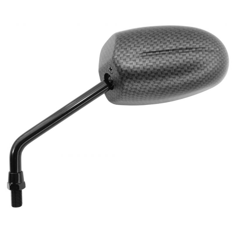 Rétroviseur Vicma gauche ovale F1 carbone mat