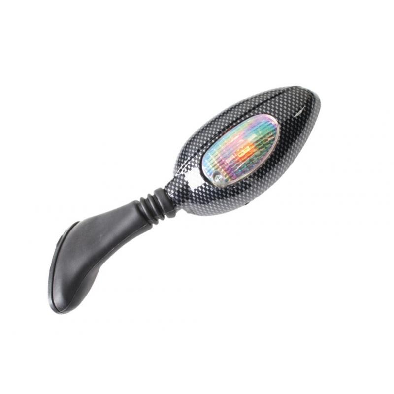 Rétroviseurs de carénage Vicma carbone avec clignotants lentille las