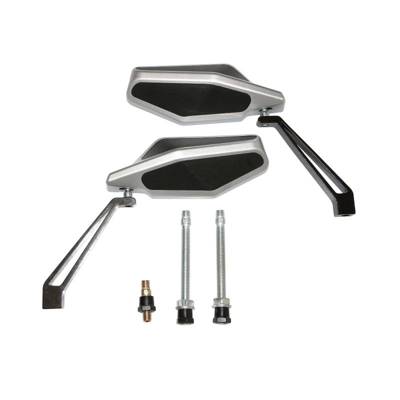 Rétroviseurs Replay RR argent/noir (paire)