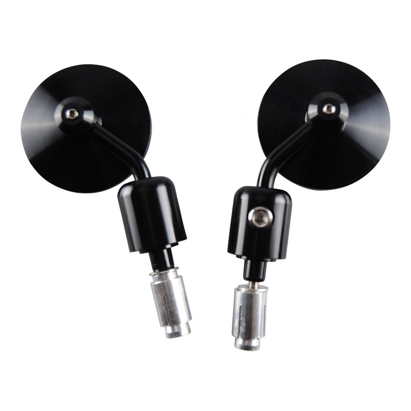 Rétroviseurs Tun'r Bonneville noir fixation embout de guidon.