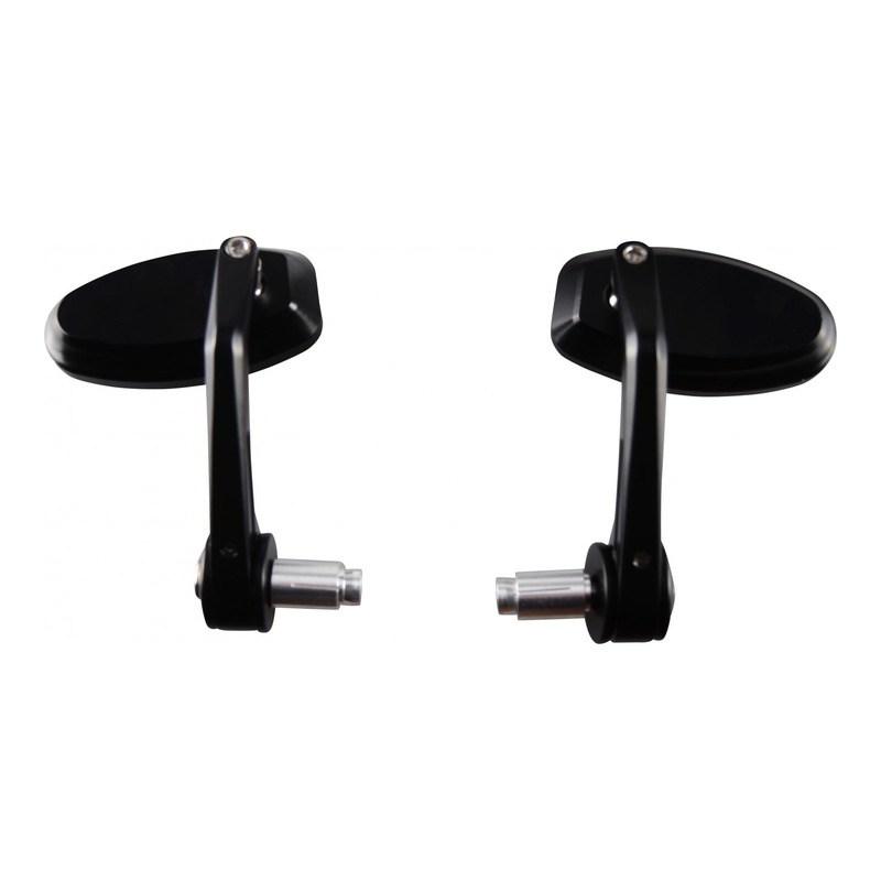 Rétroviseurs Tun'r Orter noir fixation embout de guidon.