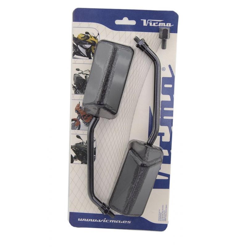 Rétroviseurs Vicma F1 M10 rectangulaire noir (paire)