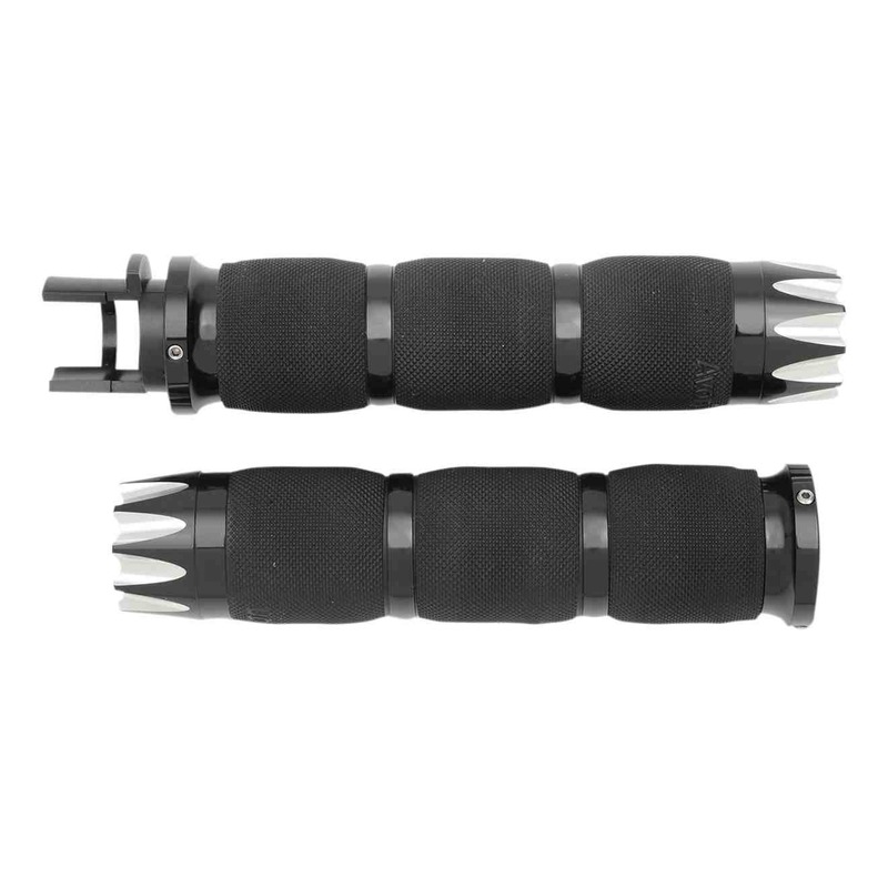 Revêtements de poignées Avon Grips Air Cushion noir pour Indian Chie