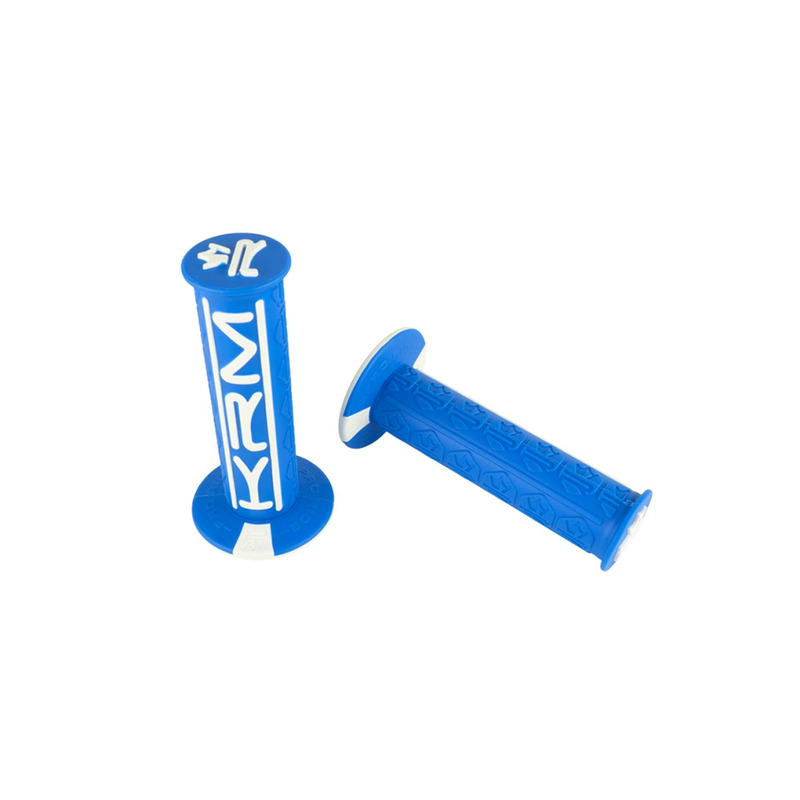 Revêtements de poignées KRM Pro Ride bleu/blanc