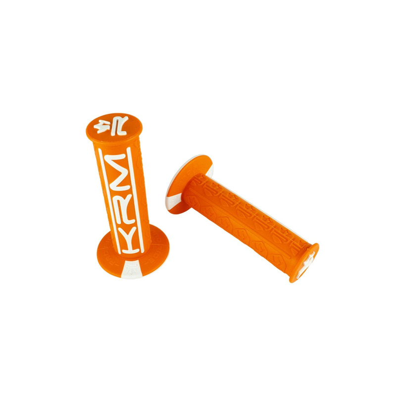 Revêtements de poignées KRM Pro Ride orange/blanc