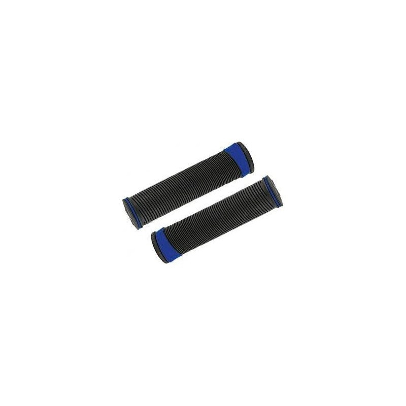 Revêtements de poignées VTT noire et bleu ø22 mm