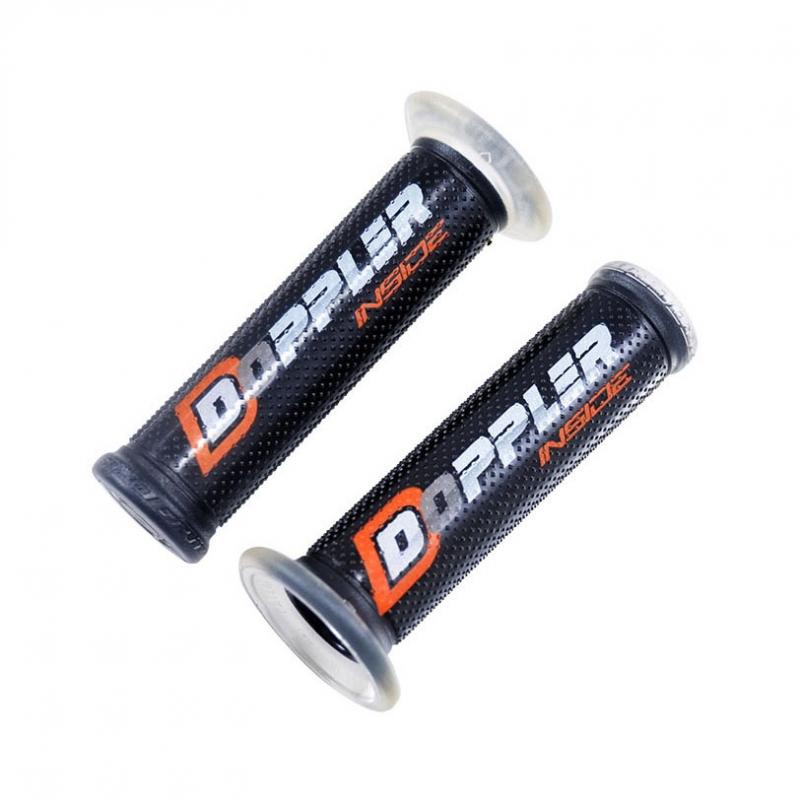 Revêtements Doppler GP gel noir / rouge (paire)